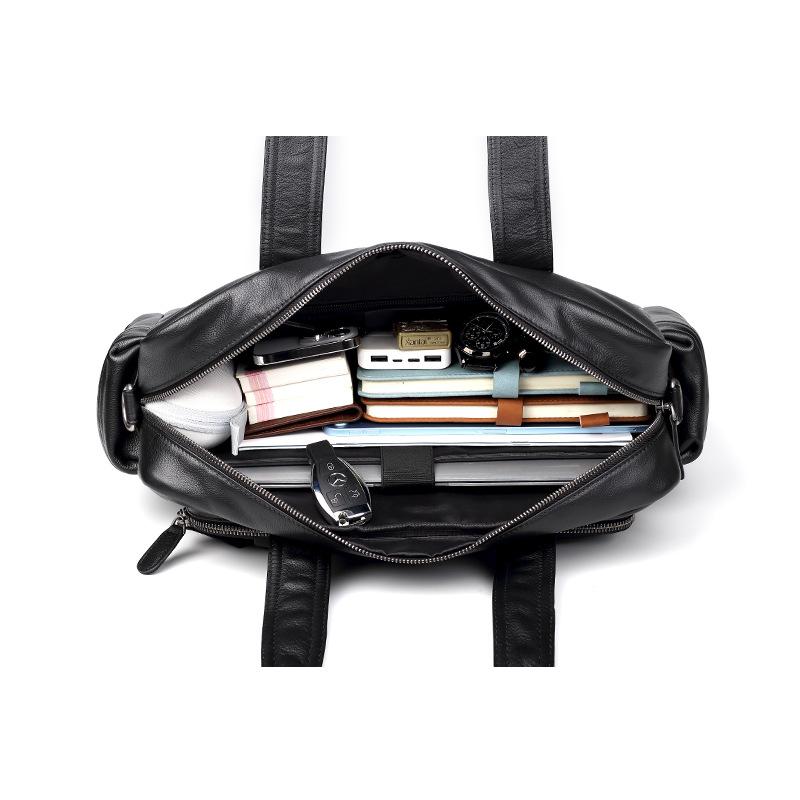 Genuine Leather Men's Bag Casual Tote Briefcase Fashionable Business Trip Travel Bag Men's Handbag