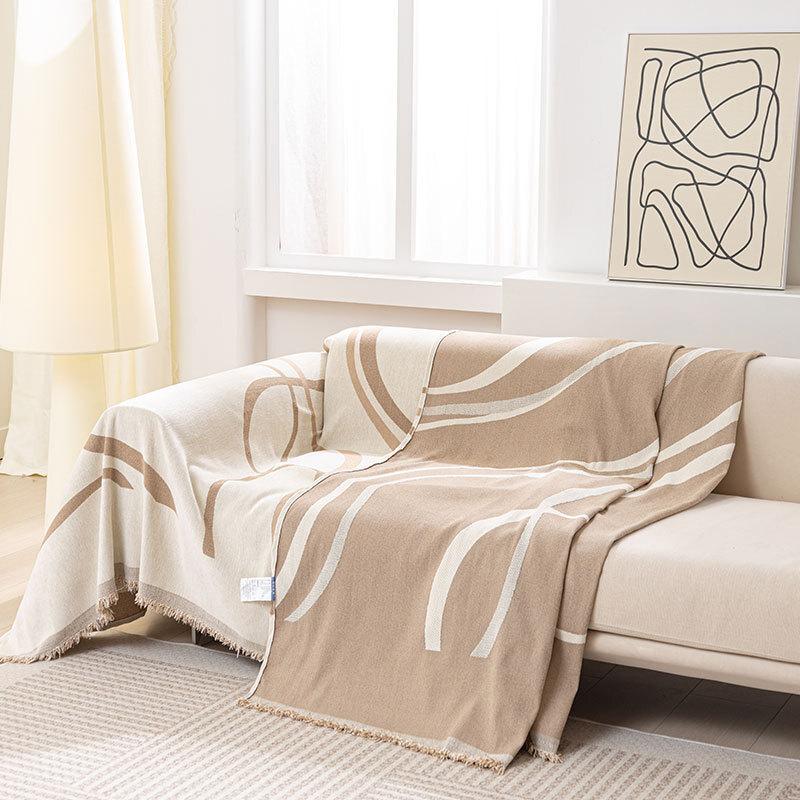 Light Luxury Sofa Cover Cloth Cover Cover Four Seasons Universal Chenille Doublesided Full Cover