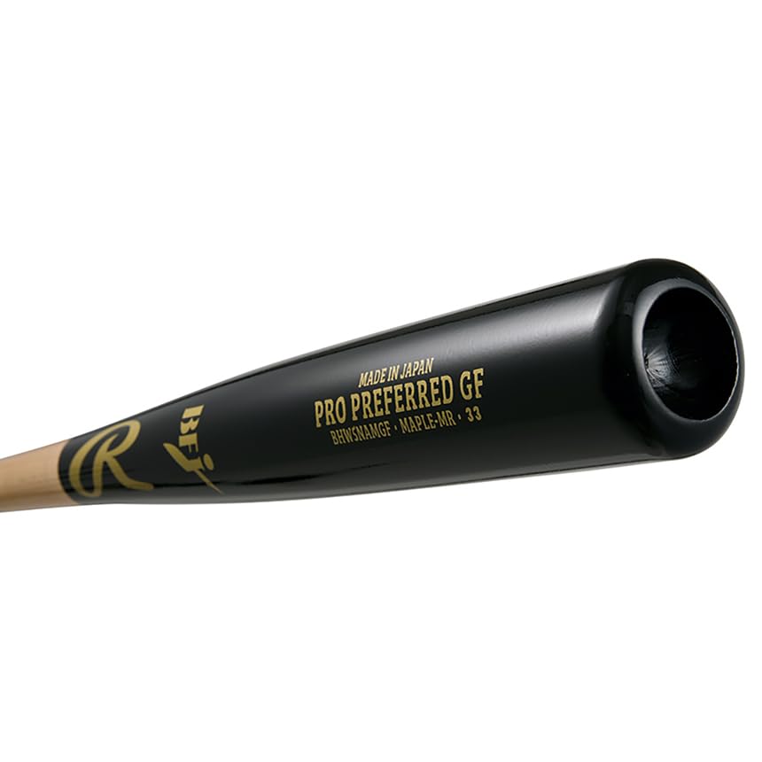 Rawlings Baseball PRO PREFERRED GF Bat, Hard, BHW5NAMGF, Black/Natural, 85/850