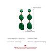 Colorful Irregular Resin Drop Earrings Three Tier Geometric Dangle Earrings for Women