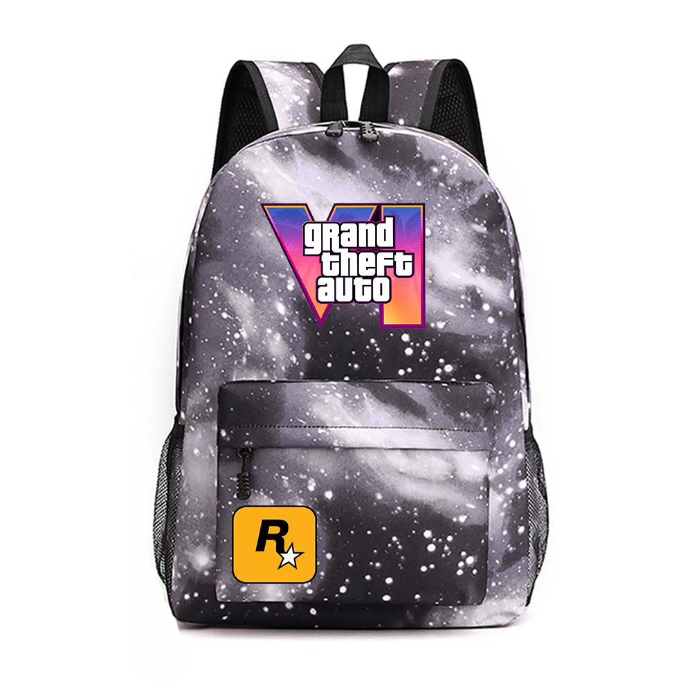 Anime Game Merchandise Grand Theft Auto Schooltas Oxford Stof Rugzak Student Rugzak