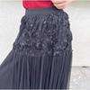 Xitao Flower Patchwork Lace Elastic Waist Skirt ZMY1142