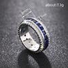 Ladies' Exquisite Ring, Inlaid with Synthetic Zircon, Can Be Layered and Eye-catching Jewelry, Daily Wear, Birthday Gift