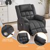 Electric TV Chair, Massage Chair with Heat Function, Recliner with Footrest, 2 Side Pockets, Drink Holder, USB Ports, Grey.[Old SKU:N653P069G]