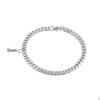 Stainless Steel Chain Bracelet Women, 3mm To 9mm Curb Cuban Chain Bangle Gold Color Unisex Wrist Stackable Jewelry