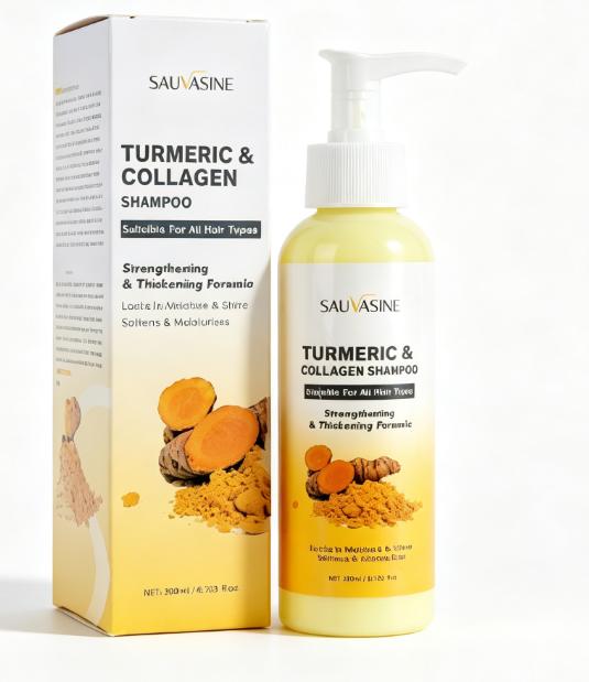SAUVASINE Turmeric & Collagen Shampoo Nourishing Scalp Care