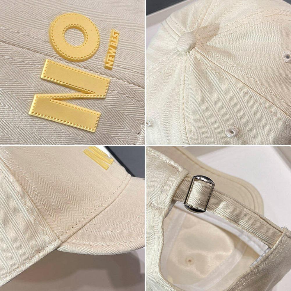 Simple Label Design Short Brim Baseball Cap Suitable For Both Men And Women Suitable For Outdoor Activities Camping Streetwear