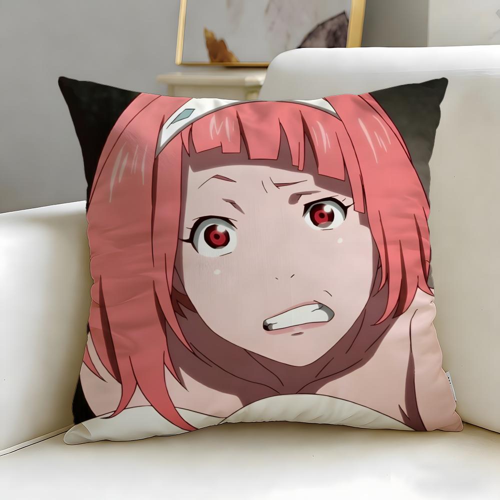 

action anime COP CRAFT Cushion Cover Soft EasyWash Pillow Case Versatile for Couch Bed Travel and Office 30X30cm