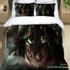 Attack On Titan Printed Polyester Bedding Bedding Set Quilt Cover Pillowcase Soft And Comfortable Customizable
