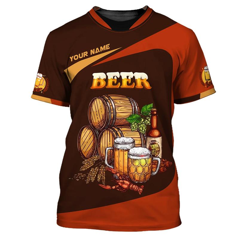 Funny Beer 3d Printed Tshirt For Men New Design Beers Club Short Sleeves Tops Summer Street Tees For Beer Lover T-shirt Gift