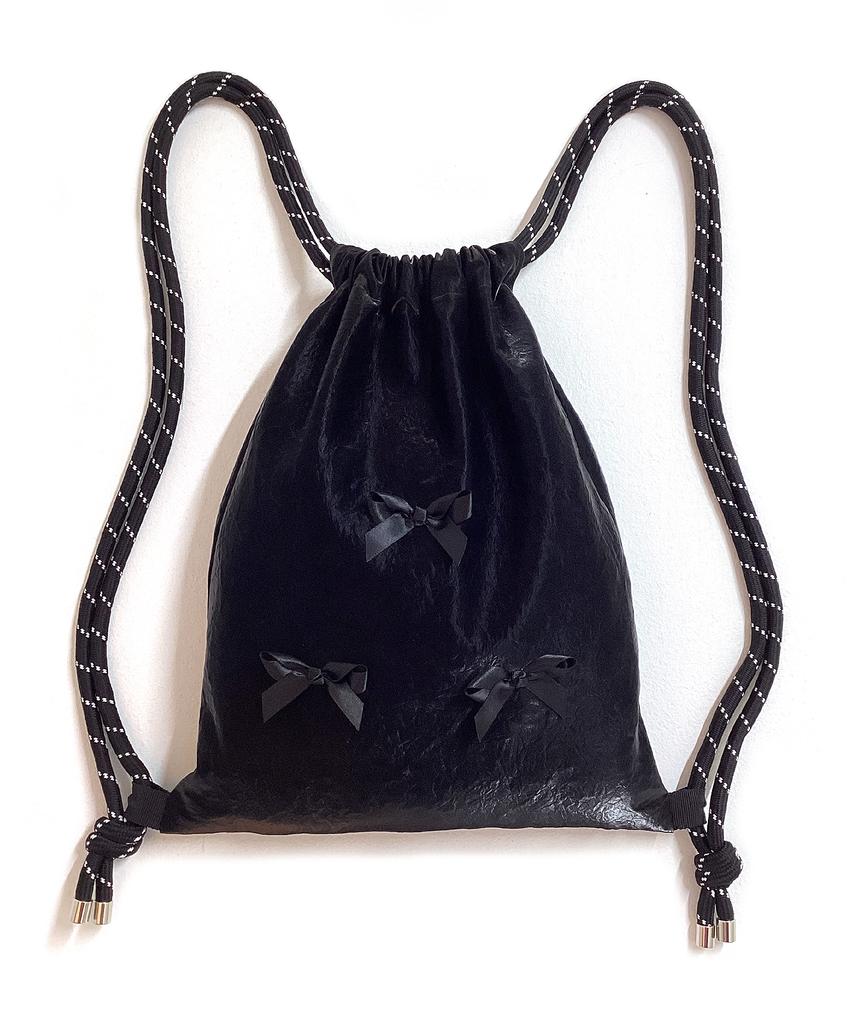 Other-Worldly Ribbon Gym Sack [Black]