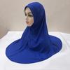 H124 Erwachsene hochwertige große Größe muslimischer Hijab-Schal mit Kinnteil islamische Kopftuch-Hüte Armia zum Überziehen Kopftuch Turbanmützen