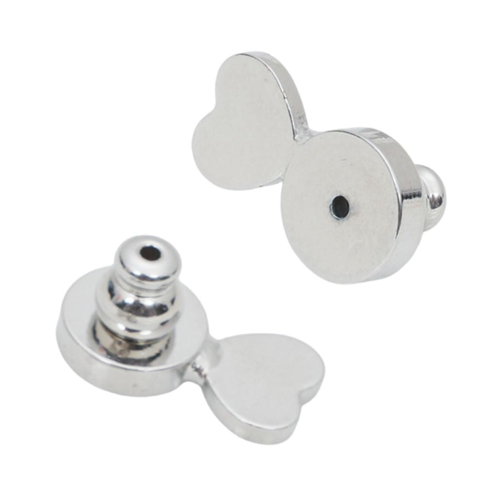 Herz Ohrring-Rückseiten 1 Paar Vergoldet Lifter Herzform Ohrstöpsel Ohrring-Lifter für Schwere Ohrringe und Hängende Ohren