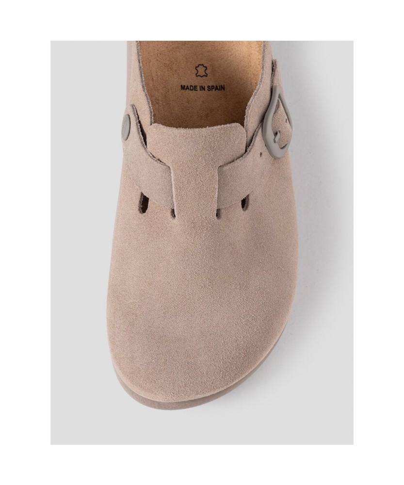Scholl (Women) Suede Chunky Sole Cork Clog Yellowish Brown (Hh64K2C75B)