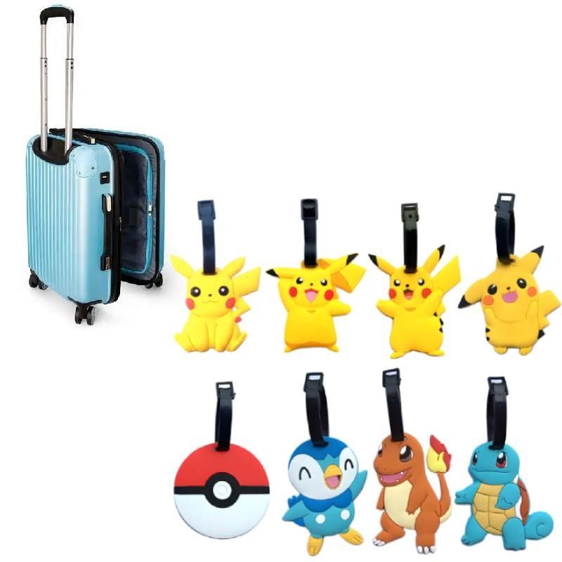 Pokemon Pikachu Charmander Squirtle Travel Luggage Tag Gengar Charmander Squirtle Silicone Travel Id Tag For Cruises