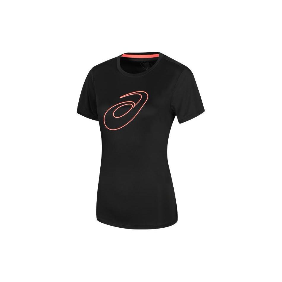 (WMNS) ASICS Logo T-Shirt Black Women s 2012C841-001 L