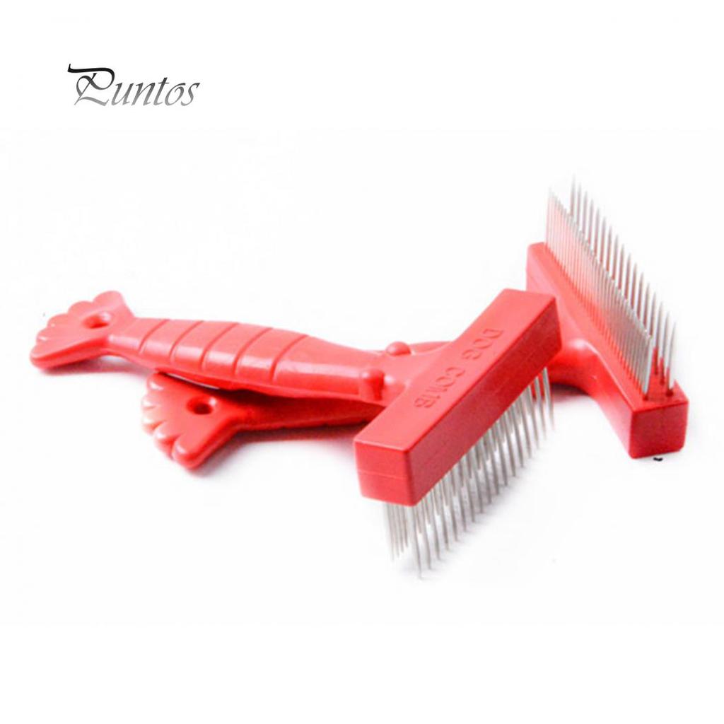 rake and slicker brush