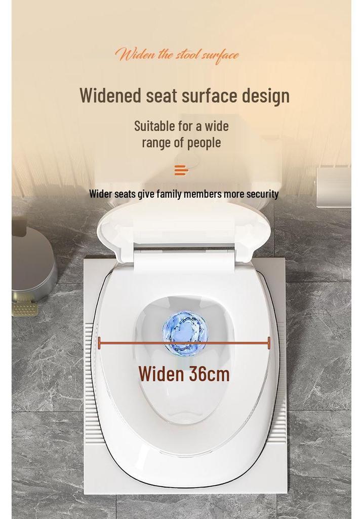 Portable Anti-Odor Toilet Seat for Elderly and Adults
