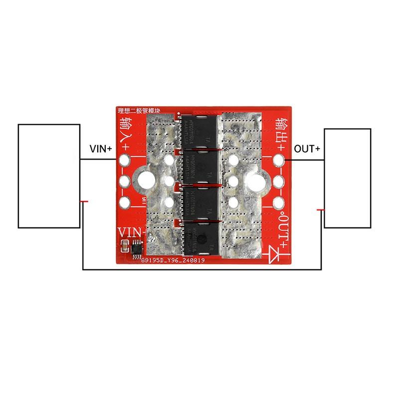 100A High Current Ideal Diode Module Charging Backflow Protection Reverse Connection Reverse Current Protection Non-Grounded