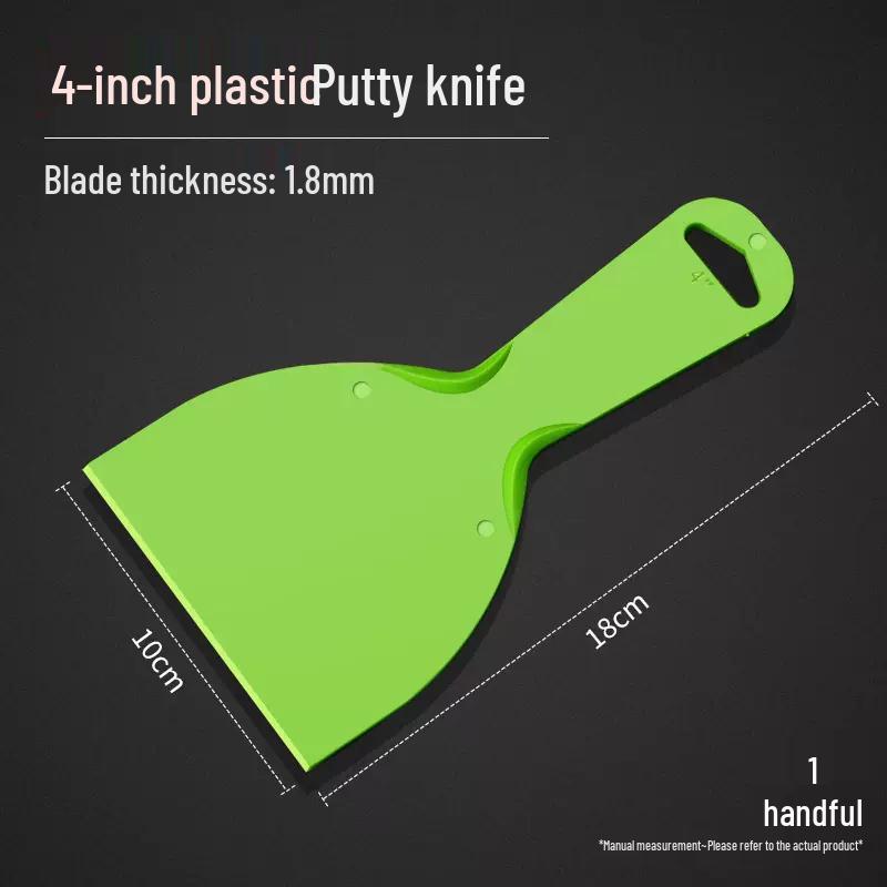 Plastic Putty Knife: Versatile Scraper for Dirt, Wallpaper, Glass, Tile, Glue, and Grout.