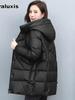 Women's Long Sleeve Thick Cotton Hoodie Winter Coat Fashion New Arrivals Plus Size Korean Style Warm Jacket