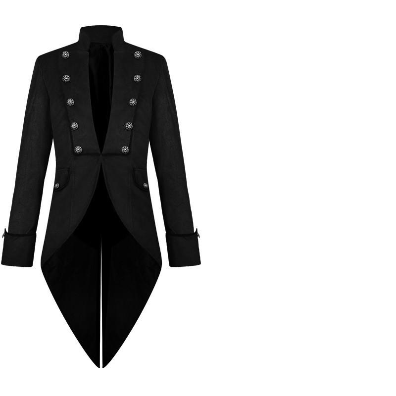 Medieval Retro Costumes Drama Performance Costumes Men's Clothing Medium Length Punk Holiday Retro Tailcoats Props