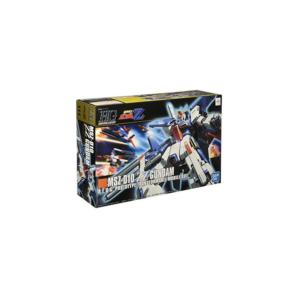 Bandai Spirits HGUC 1/144 ZZ Gundam Model Kit Mobile Suit ZZ Gundam Collectible Figure