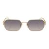 Prada Logo Temples Irregular Sunglasses Unisex Couple Style Gold