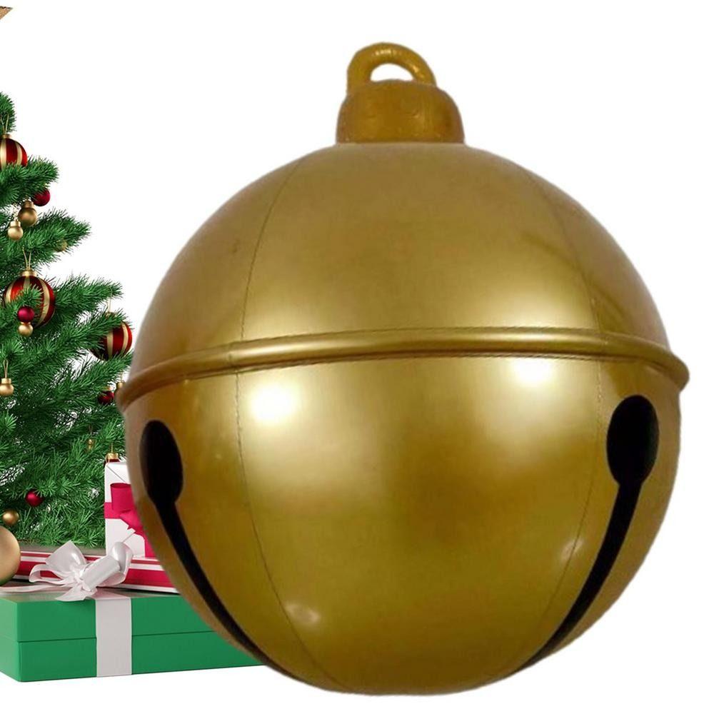 Thickened Christmas Bell Balloon Large Xmas Toy Balls Christmas Inflatable Balloon  Family