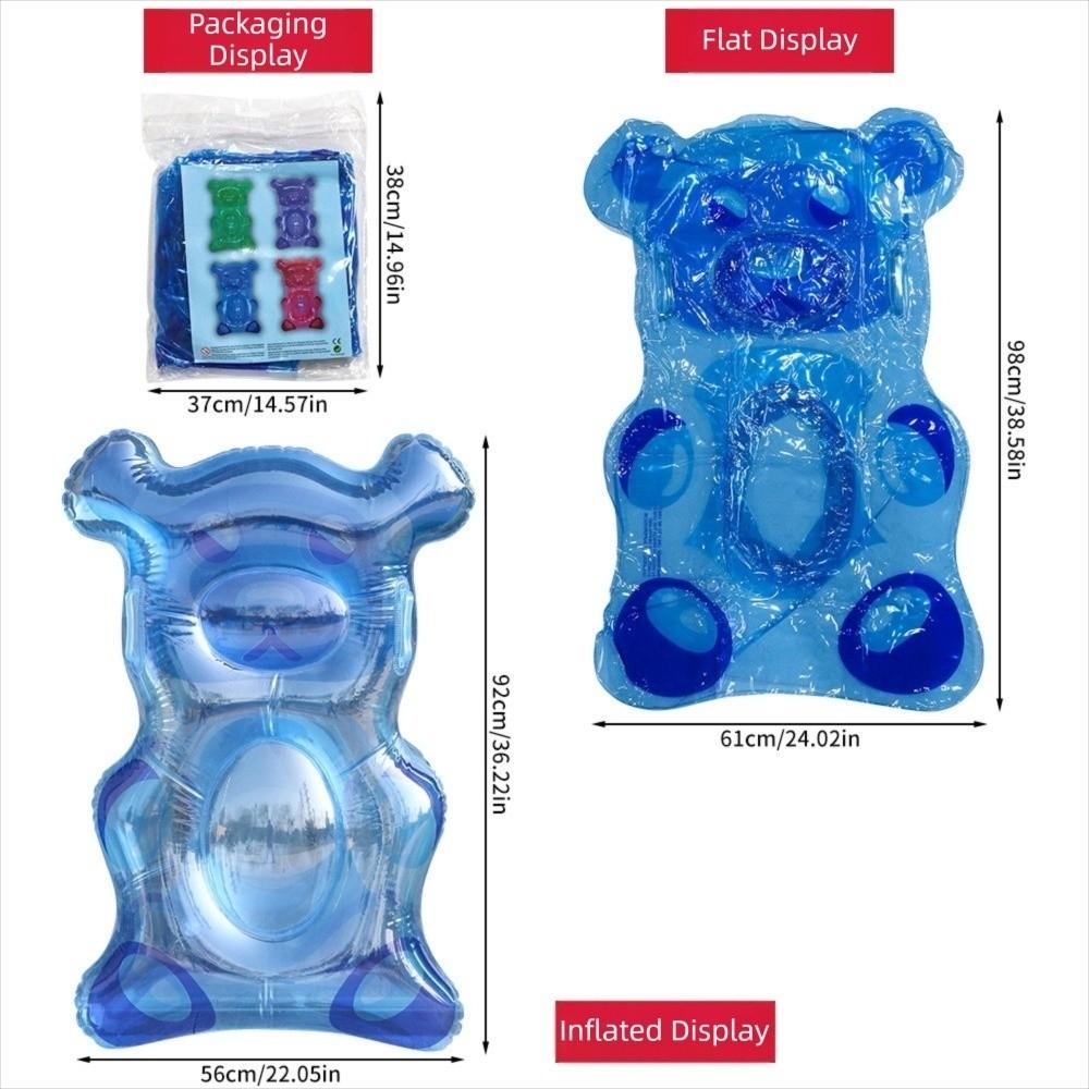 Galleggiante Gonfiabile Piscina a Forma di Orso PVC Tavola Galleggiante Portatile Tavola da Surf Gonfiabile Estate Spiaggia