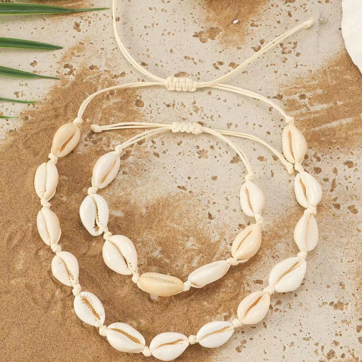 

JYL TS Bracelet Shell Jewelry Set Necklace Enhances Coastal Calm & Prosperity necklace ракета металлический