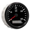 85mm 0‑4000RPM Engine Tachometer with 0.0‑99999.9H Hourmeter IP67 Waterproof Anti Fog Red Backlit for Car Truck Ship