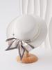 New French Light Luxury Pearl Bow Woolen Flat Top Top Hat Female British Celebrity Top Hat Hepburn Style