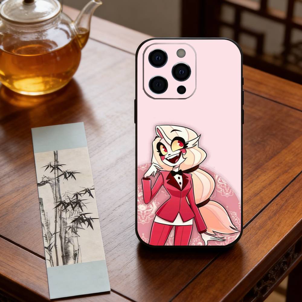 Hazbin Hotel Charlie Morningstar Handyhülle Für iPhone 17, 16,15,14,13,12,11 Plus,Pro Max, Andere Weiche Schwarze Abdeckung