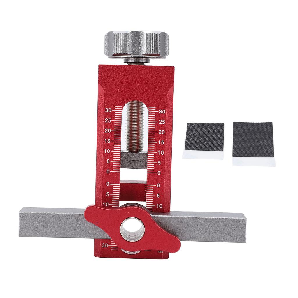 Cabinet Door Installation Positioner Aluminum Alloy Adjustable Cabinet Door Mounting Jig Tool for DIY Most Cabinet Doors