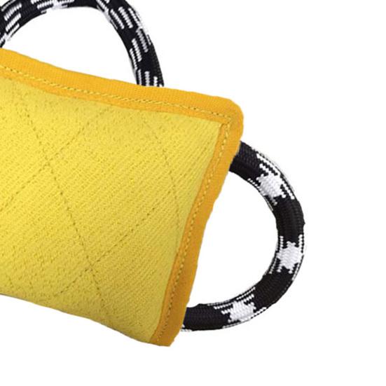 Dog Tug Toy Bite Resistant Exercise Trainings Interactive Play Toys Flax Dog Training