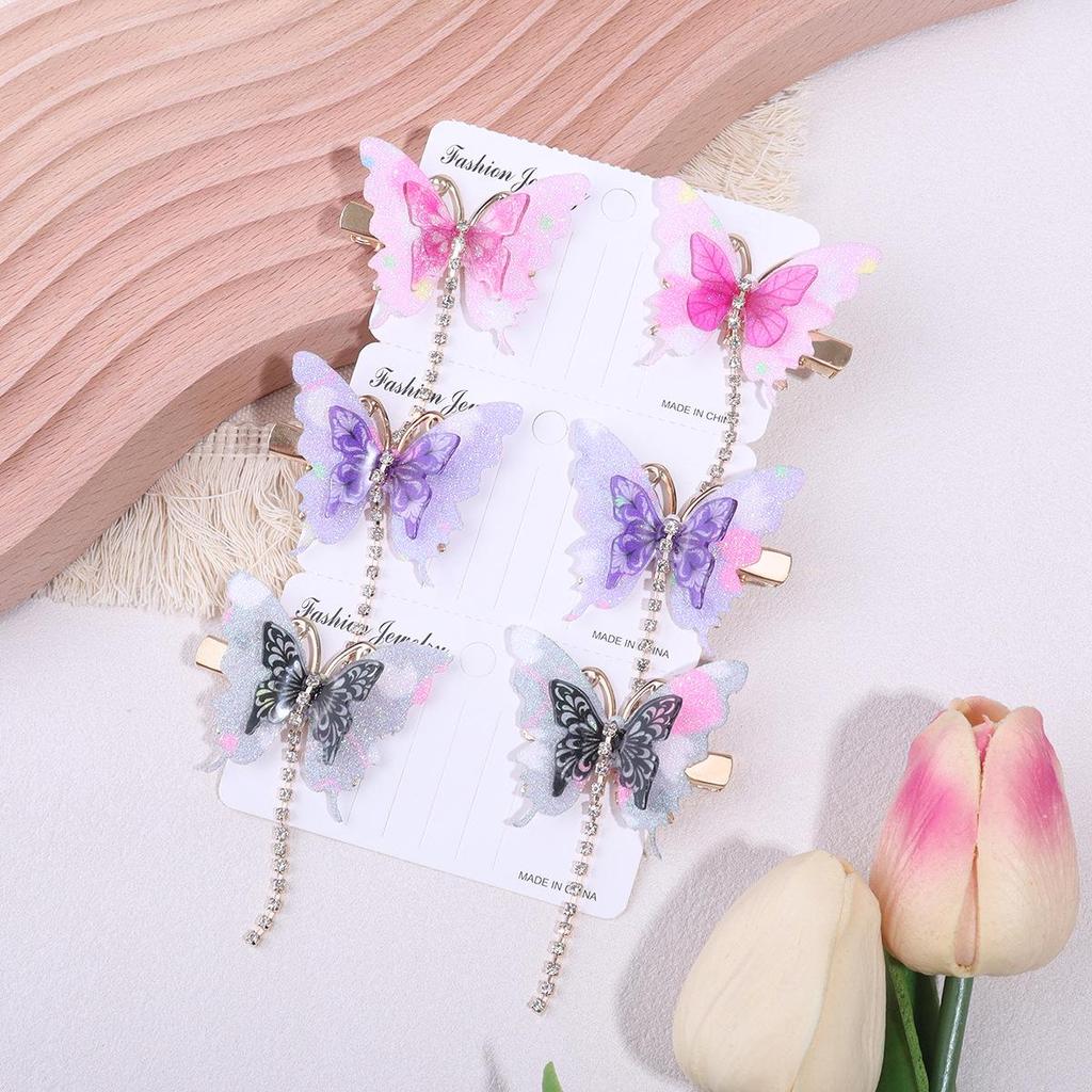 Exquisite Butterfly Hair Clip for Women & Children: High-End National Style Accessory