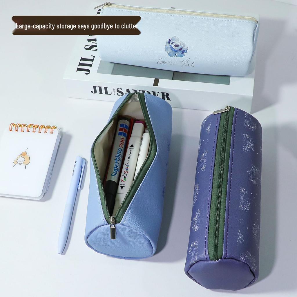 Sublimation Printed PU Leather Pencil Case - Portable Office & Student Stationery Bag