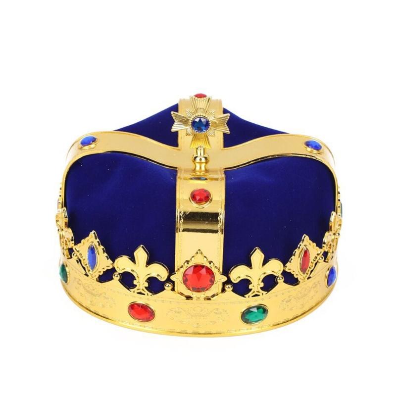 Shining Party Crown Hats for Birthday Wedding Celebration Cosplay King Crowns Show Performances Costume