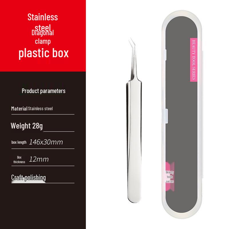 Blackhead Removal Needle and Tweezer Set for Acne and Pimple Extraction