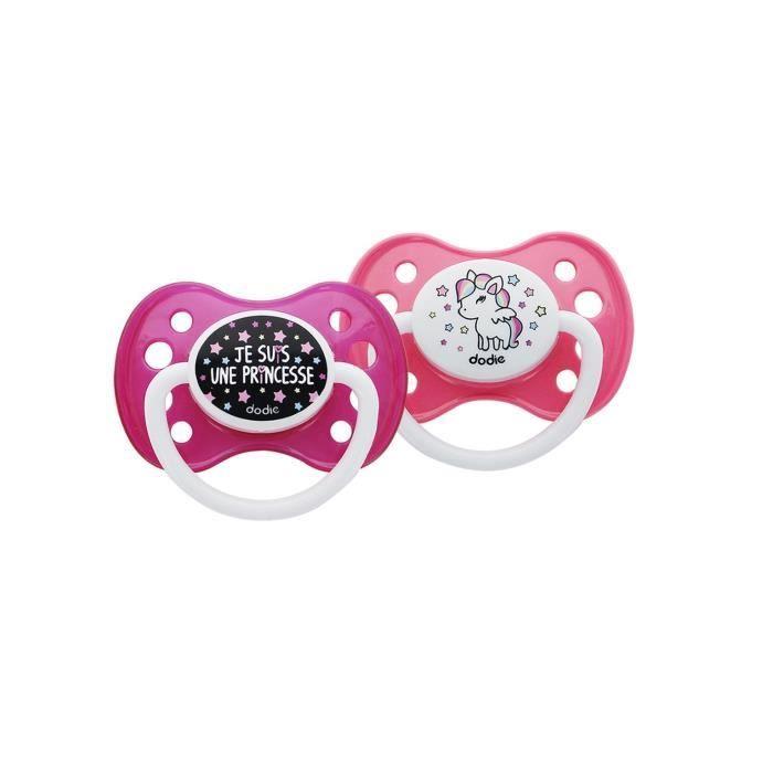 Dodie Duo Pacifier Girly +6 Months