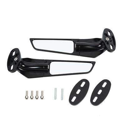 1Pair Motorcycle Rearview Mirrors Side Modified Wind Wing Adjustable Rotating Rearview Mirror For YAMAHA R3/R25 R15/V3/V4 2014-2021