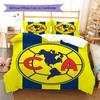 America Football Club Pattern Bedding,Quilt Set Quilt Cover Pillowcase Home Birthday Gift (1 * duvet cover + 2 * pillowcase, without core)