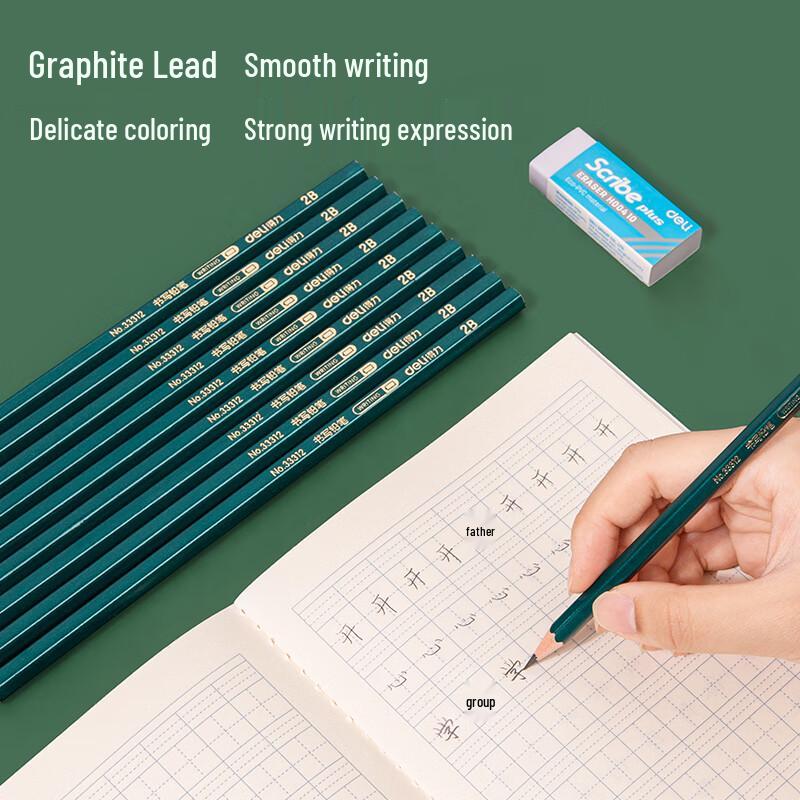 Deli 2B Hexagonal Student Pencils