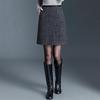 Little Coco Stylish Sequined A-line Mini Skirt, Winter 2025, High-Waisted, Slimming, Elegant, Hip-Hugging for Commuting