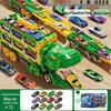 Dinosaur Deformation Toy Car Set - Triceratops & Tyrannosaurus Rex