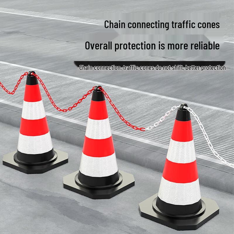 Mainuoqi Rubber Traffic Cone with Reflective Strip