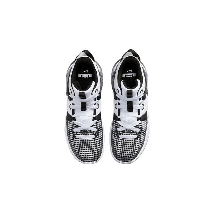 Nike LeBron Witness 7 GS Weiß Schwarz Kinder Sneaker Metallic-Silber DQ8650-100
