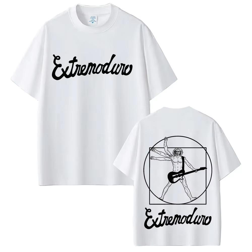Rock Band Extremoduro Tour Album TShirts Hip Hop Oversized Clothing T Shirt Loose ONeck Cotton Short Sleeve Tshirts