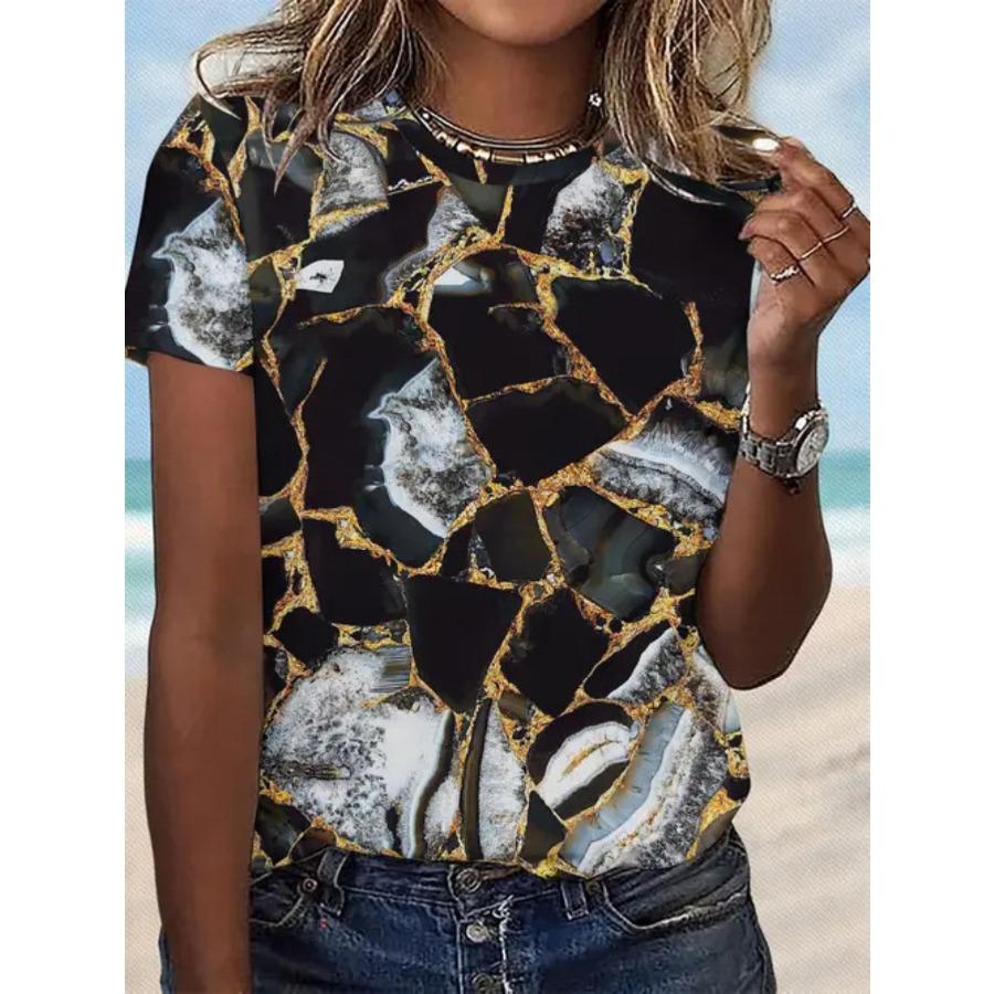 

New Loose Comfortable Creative3D Digital Print Top 6XL